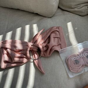 montce sparkle bandeau bikini top